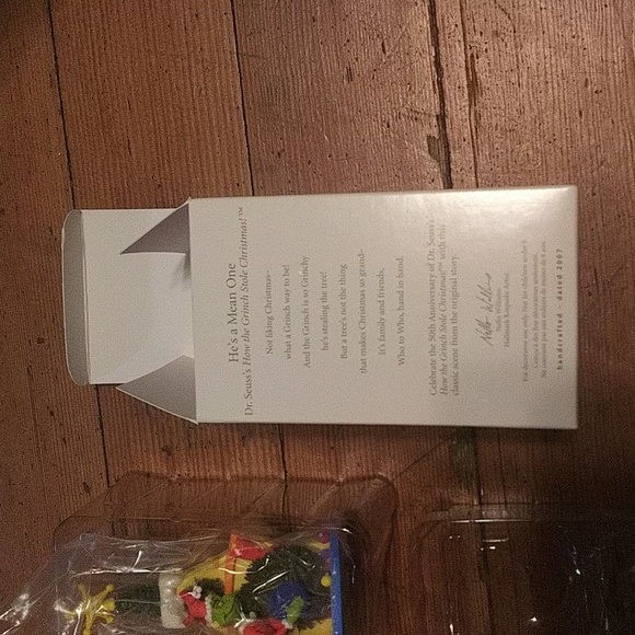 Dr Seuss The Grinch 50th B-day '07 Hallmark Keepsake Ornament He's a Mean One - Picture 3 of 6